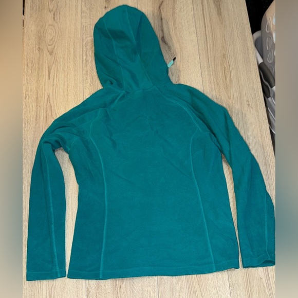 The North Face blue green Fleece zip up Jacket sweatshirt - Picture 2 of 3